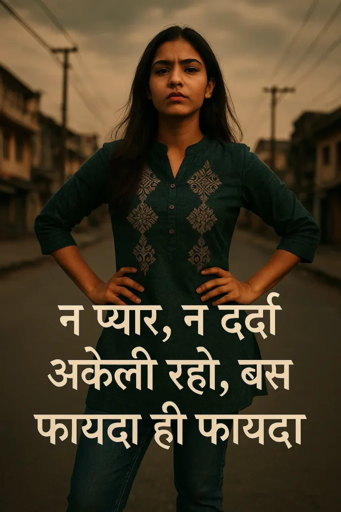 Attitude shayari for girls in Hindi