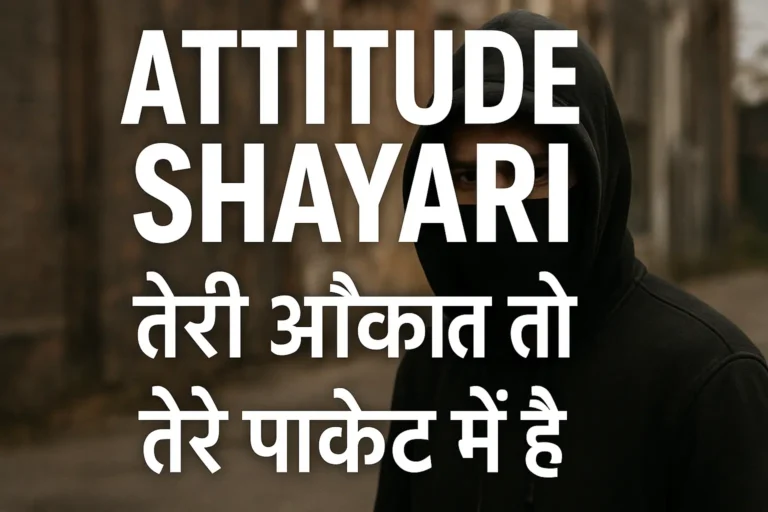 Attitude Shayari 2 Line in Hindi