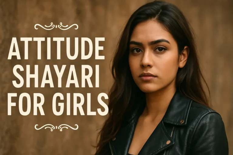 Attitude shayari for girls in Hindi