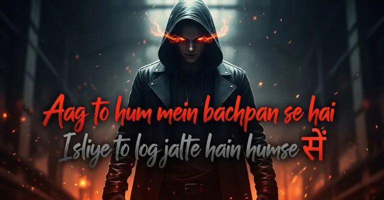 Attitude shayari with emoji in English